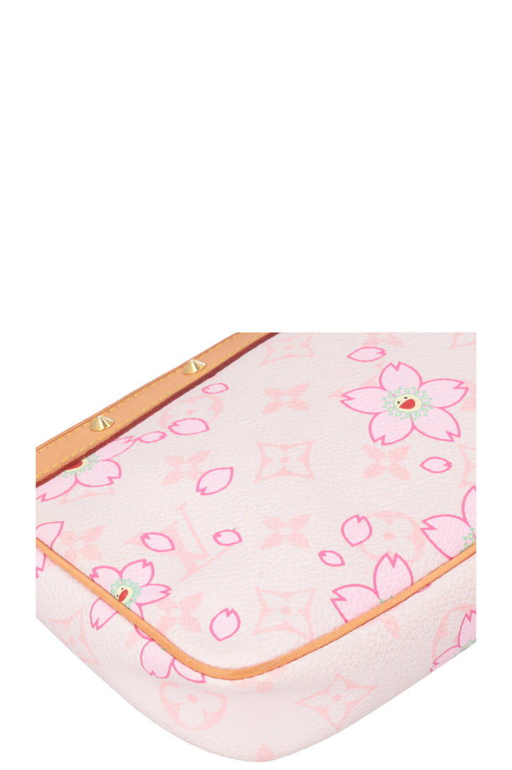 LOUIS VUITTON x Takashi Murakami Pochette Accessories Bag Pink