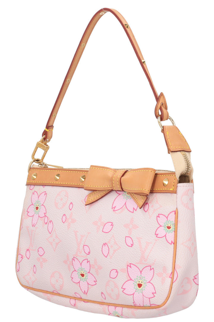 LOUIS VUITTON x Takashi Murakami Pochette Accessories Bag Pink