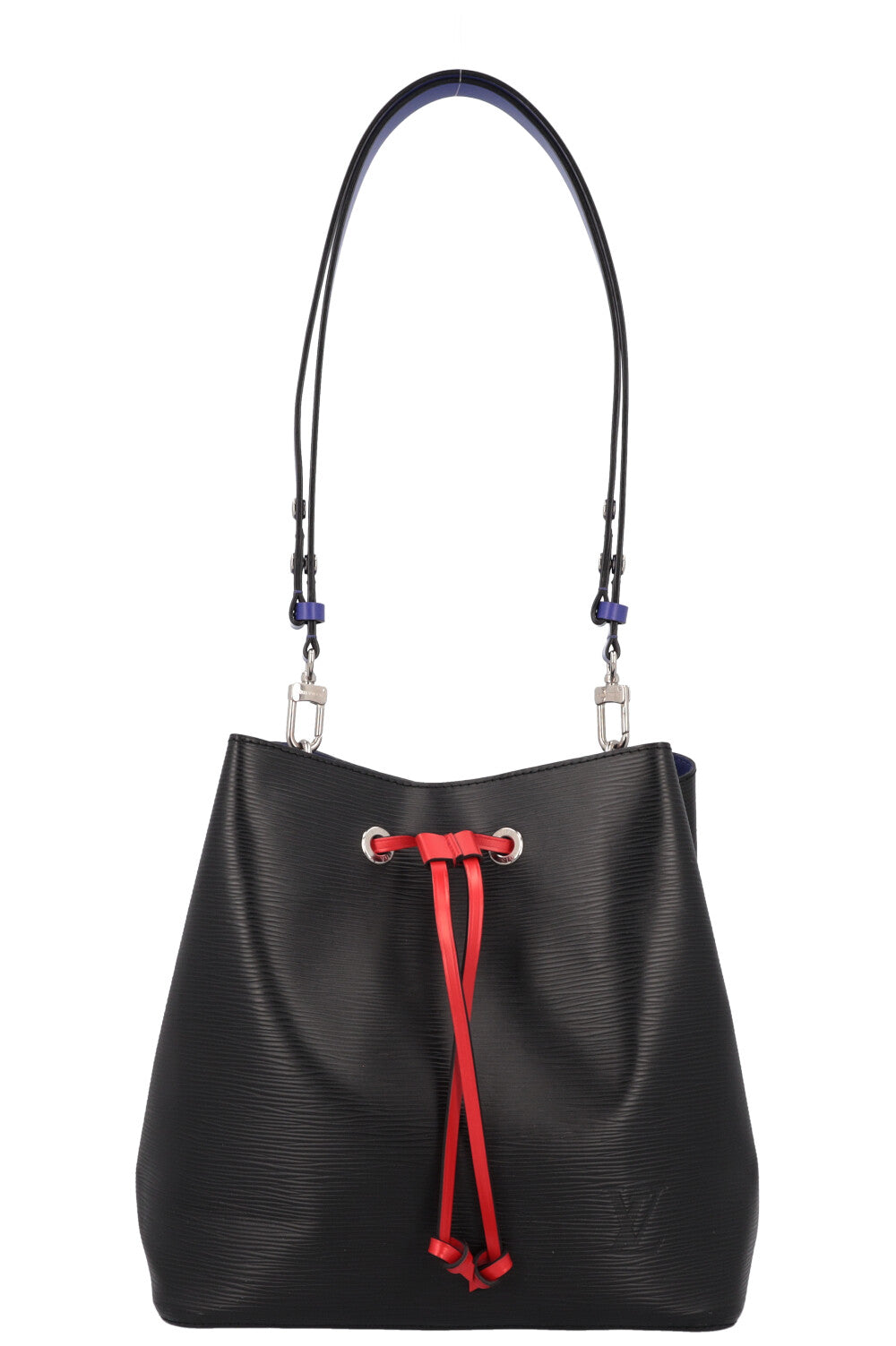 LOUIS VUITTON Néo Noé MM Bag Epi Leather Black Blue