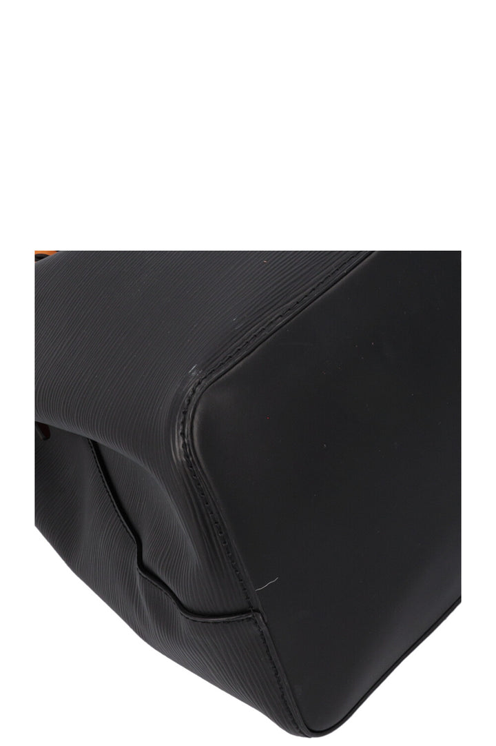 LOUIS VUITTON Néo Noé MM Bag Epi Leather Black Blue