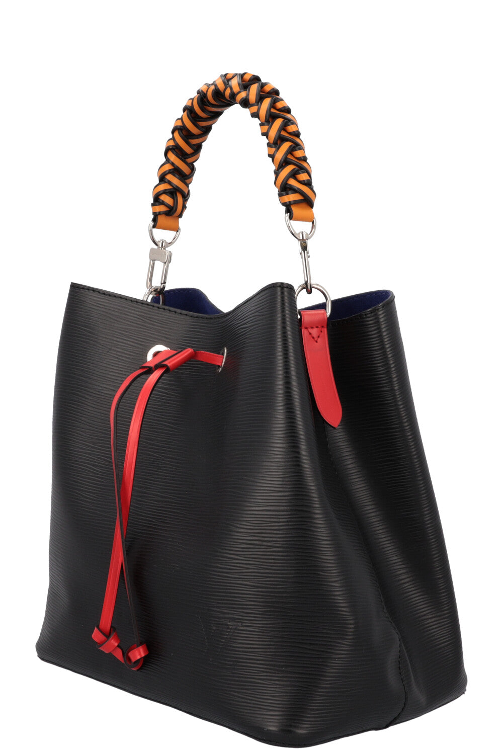 LOUIS VUITTON Néo Noé MM Bag Epi Leather Black Blue