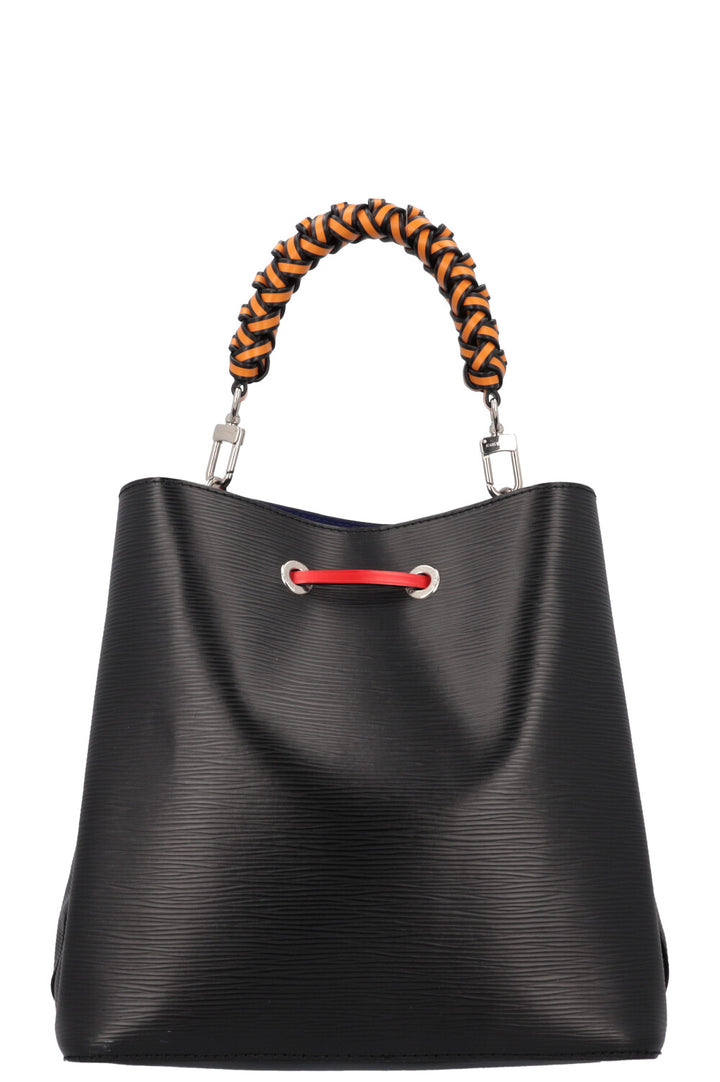 LOUIS VUITTON Néo Noé MM Bag Epi Leather Black Blue