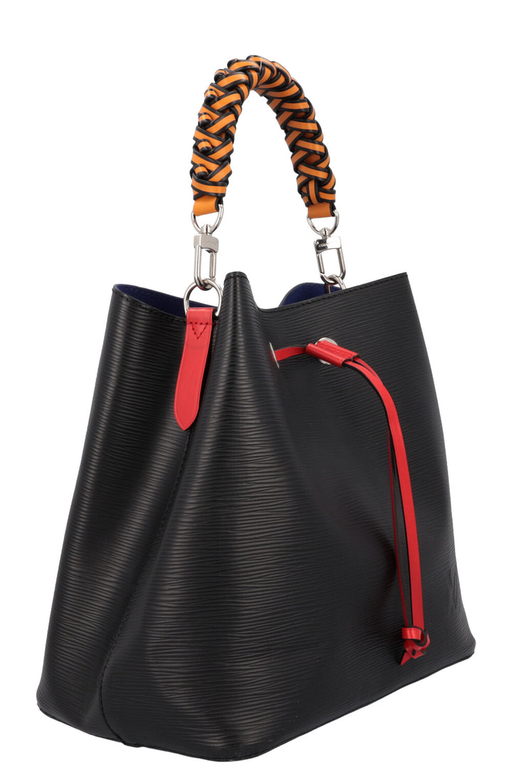 LOUIS VUITTON Néo Noé MM Bag Epi Leather Black Blue