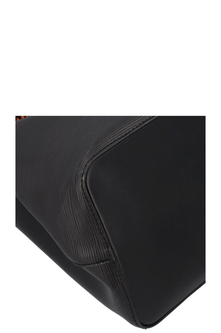 LOUIS VUITTON Néo Noé MM Bag Epi Leather Black Blue