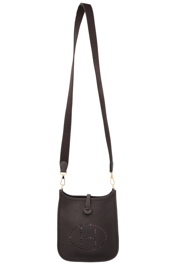 HERMÈS Mini Evelyne TPM 16 Amazone Clemence Ebene