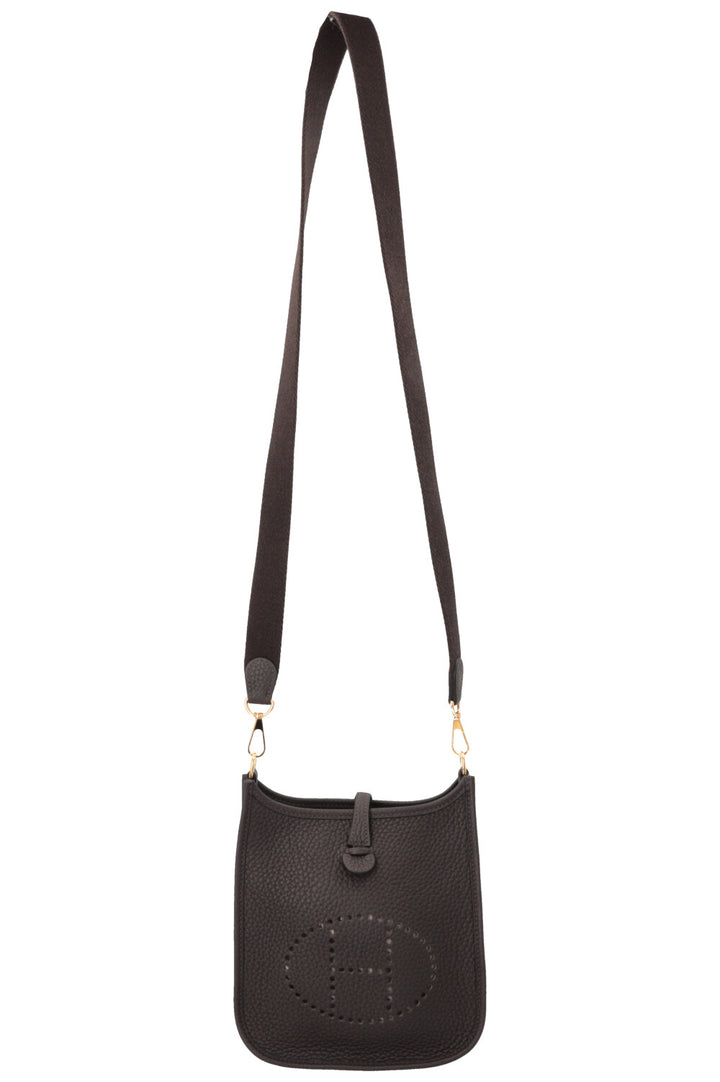 HERMÈS Mini Evelyne TPM 16 Amazone Clemence Ebene