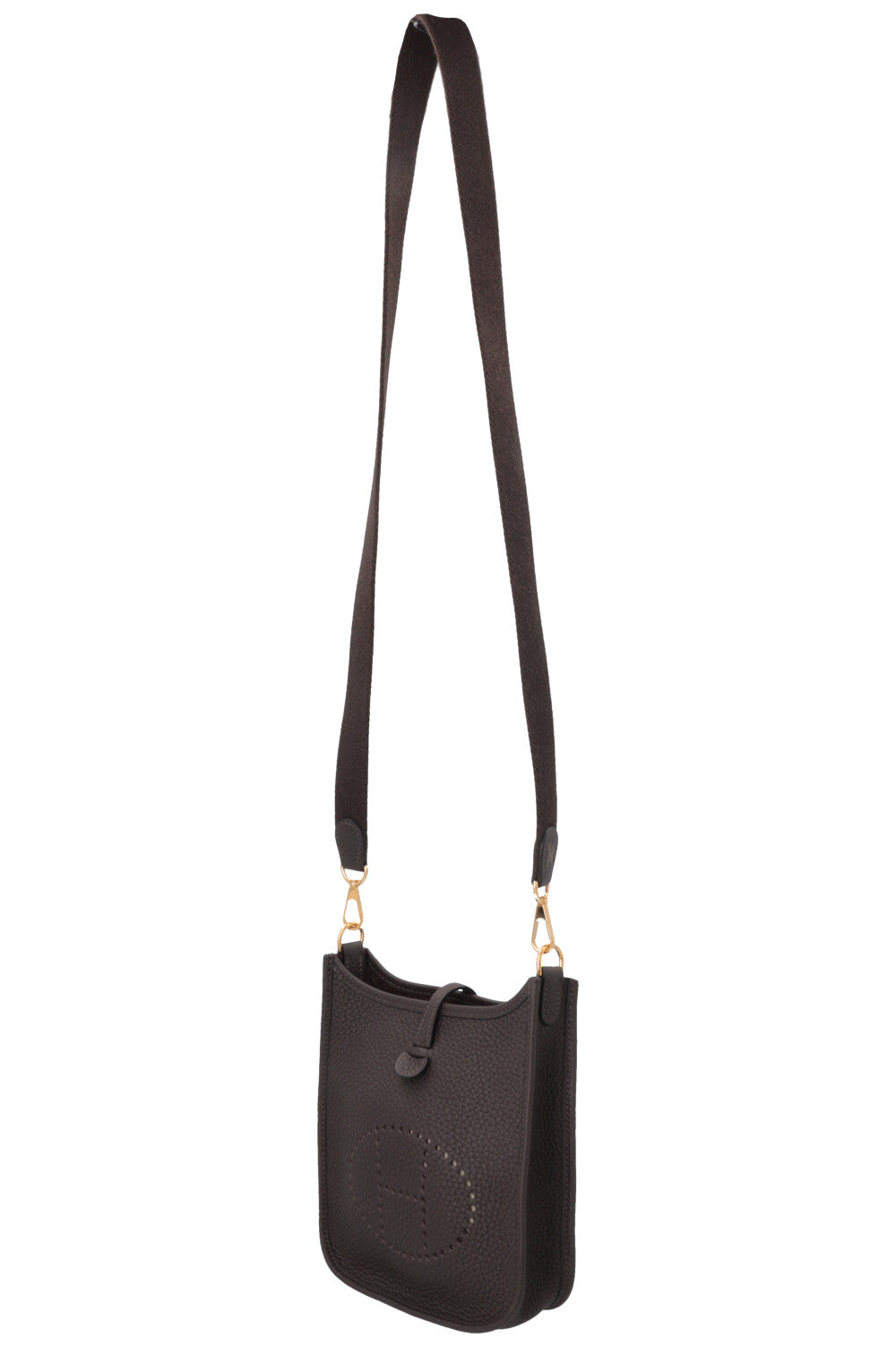 HERMÈS Mini Evelyne TPM 16 Amazone Clemence Ebene