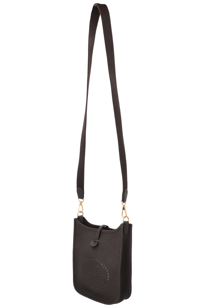 HERMÈS Mini Evelyne TPM 16 Amazone Clemence Ebene