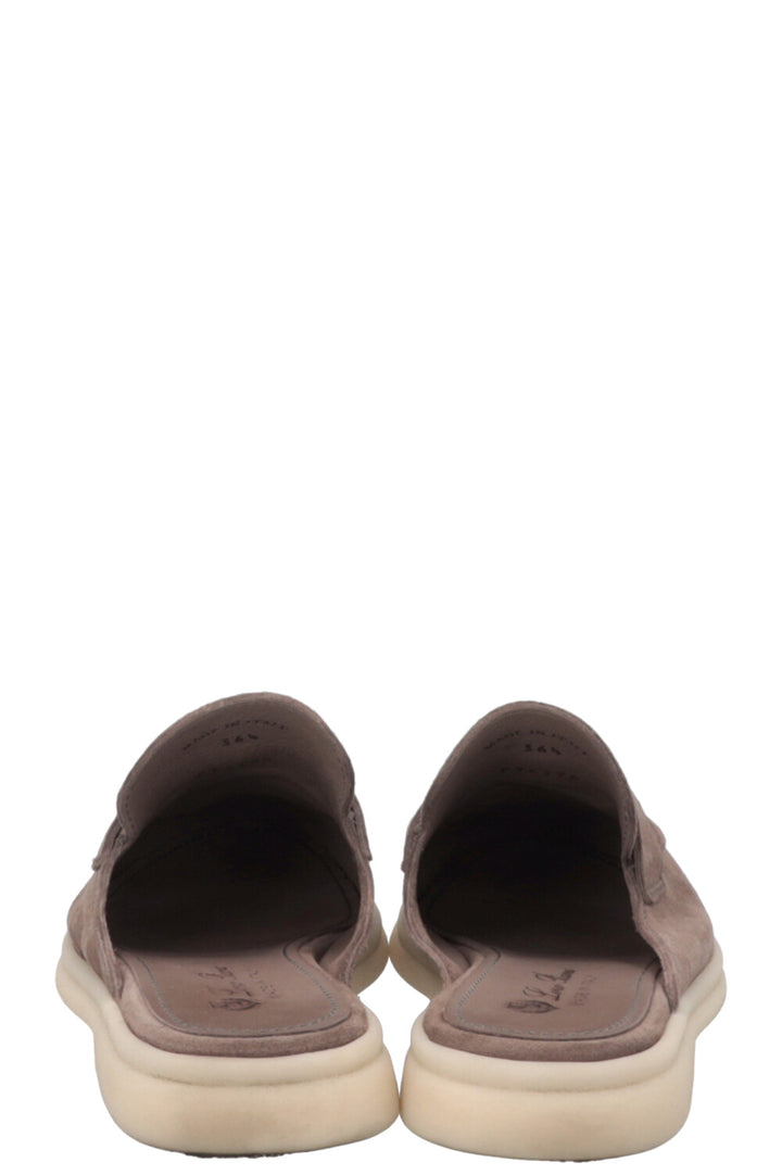 LORO PIANA Charm Walk Babouche Slipper Grey