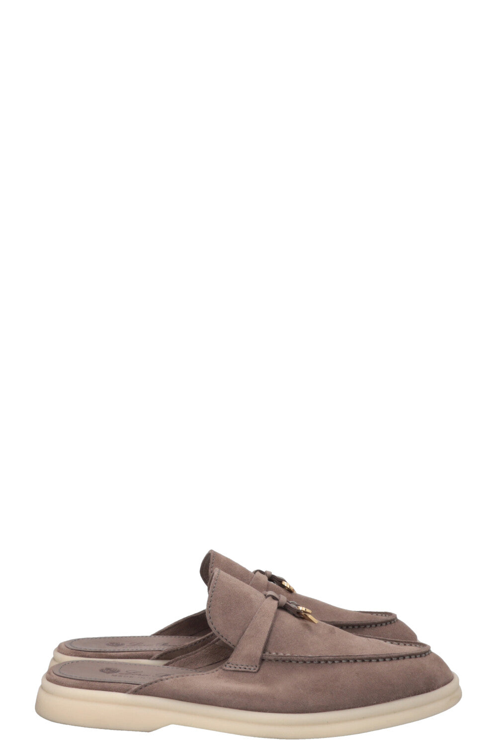 LORO PIANA Charm Walk Babouche Slipper Grey