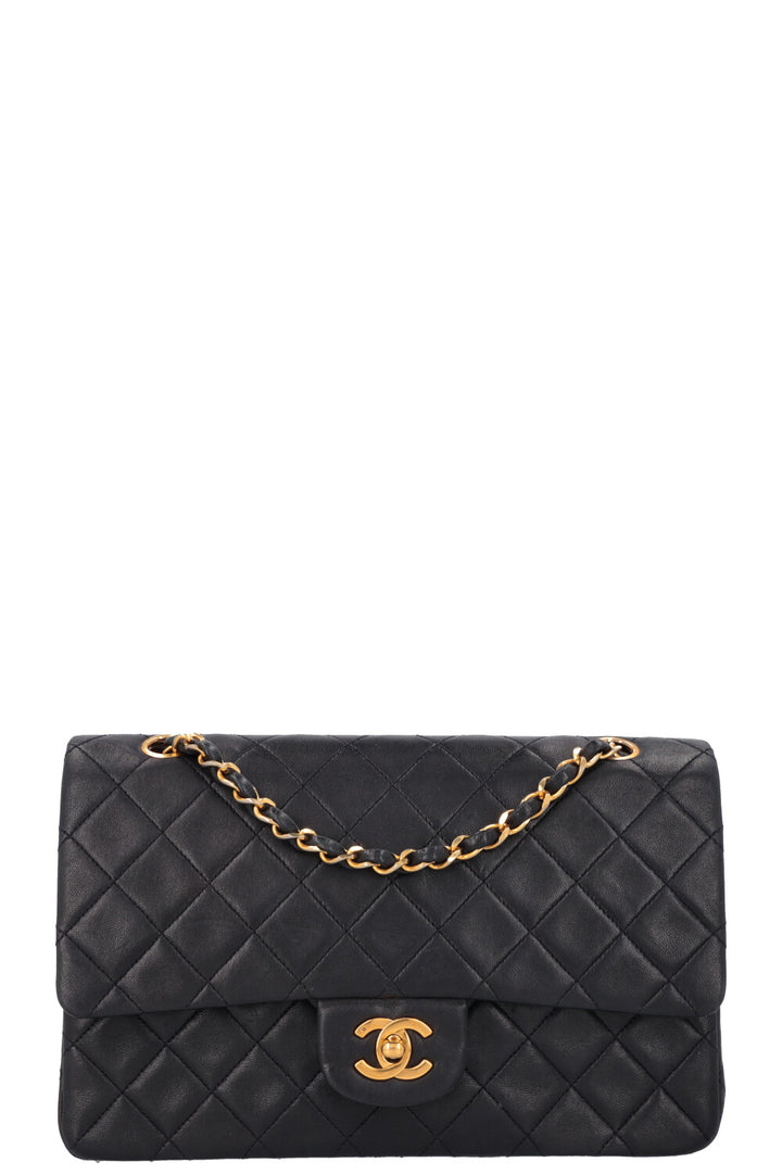 CHANEL Vintage Flap Bag Medium Midnight Blue