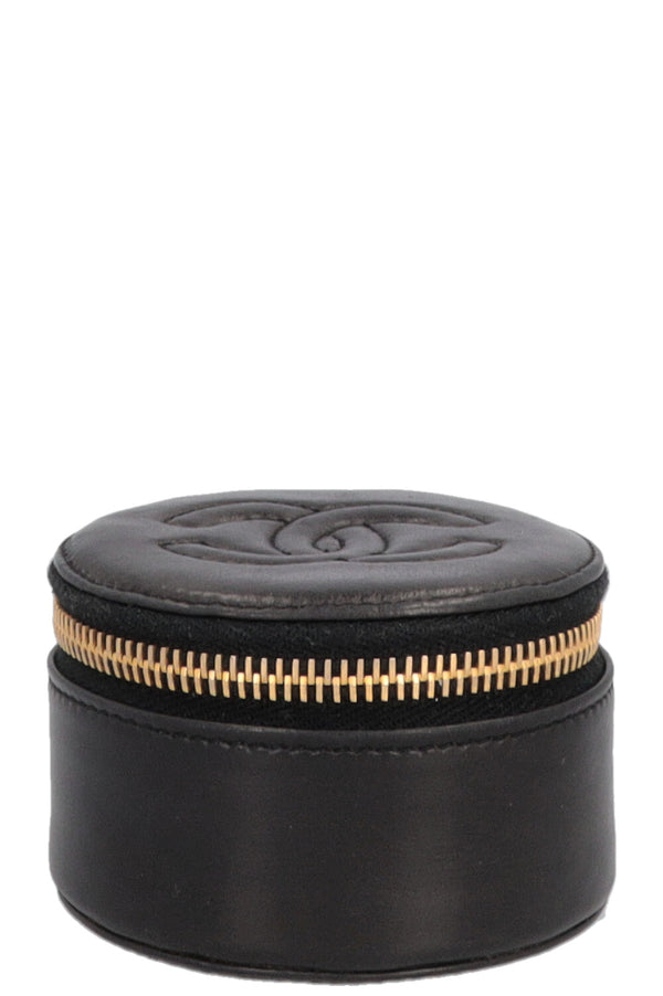 CHANEL CC Watch Case Leather Black