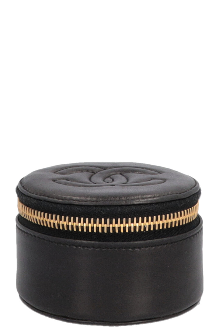 CHANEL CC Watch Case Leather Black