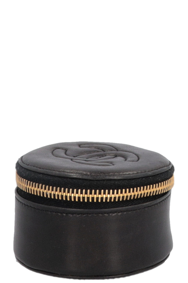 CHANEL CC Watch Case Leather Black