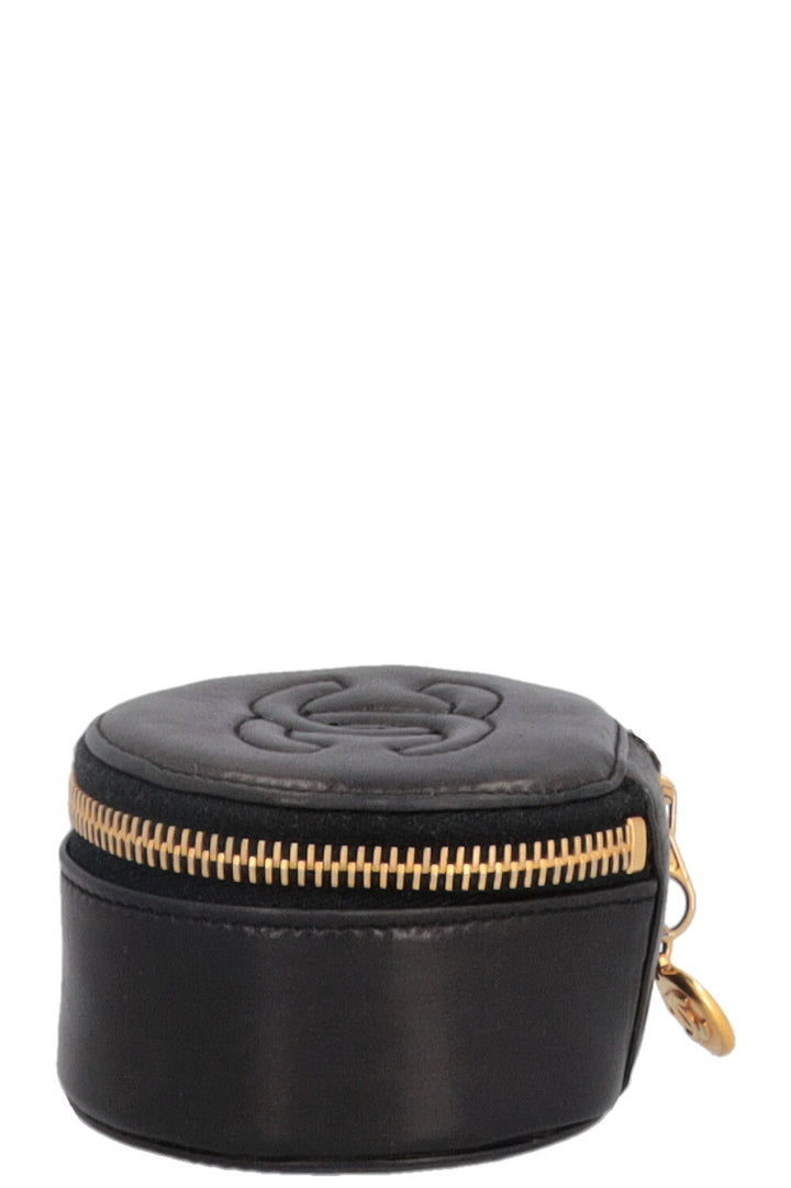CHANEL CC Watch Case Leather Black