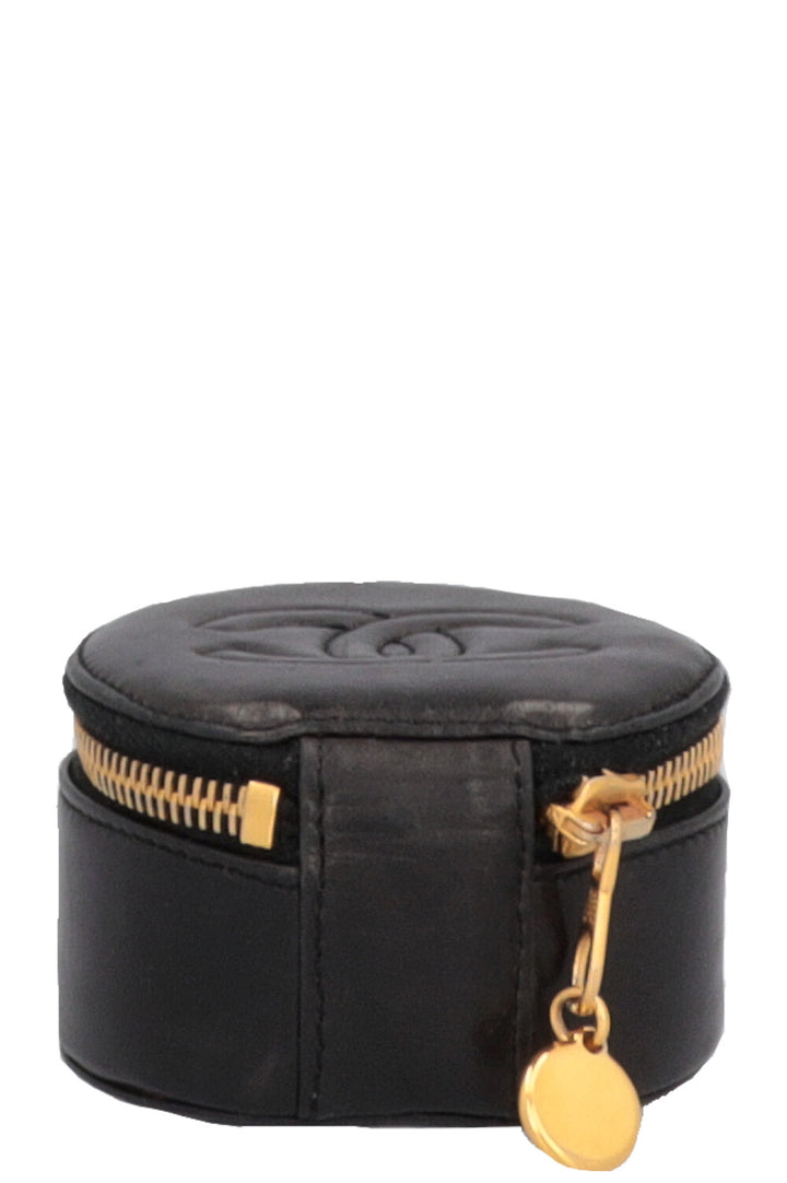 CHANEL CC Watch Case Leather Black