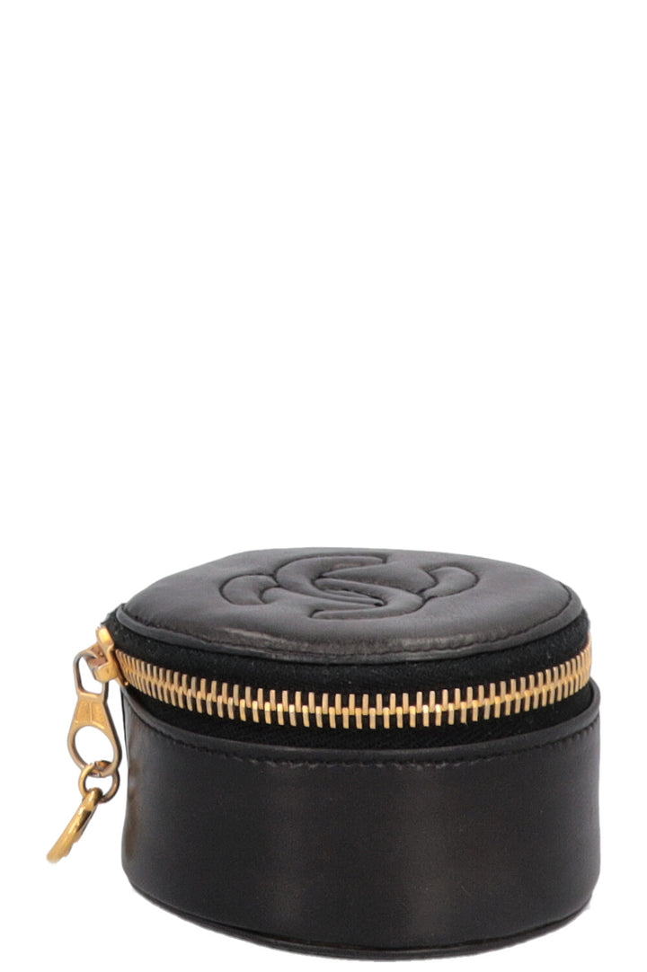 CHANEL CC Watch Case Leather Black