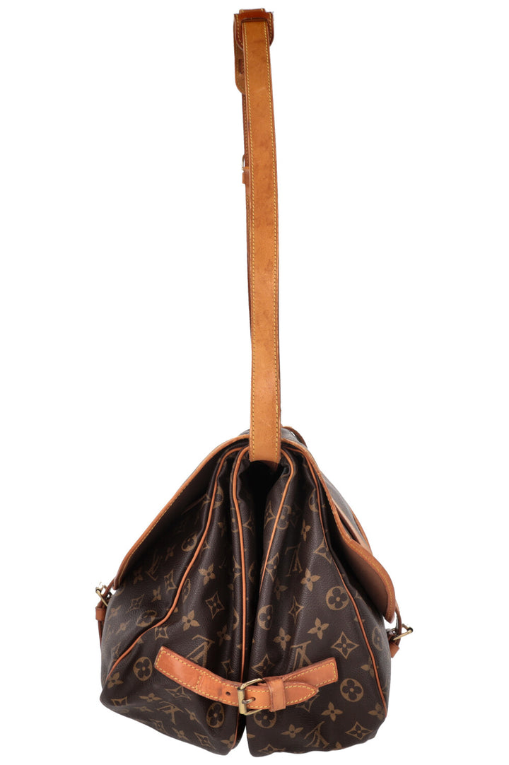 LOUIS VUITTON Saumur 35 Crossbody Bag MNG Canvas