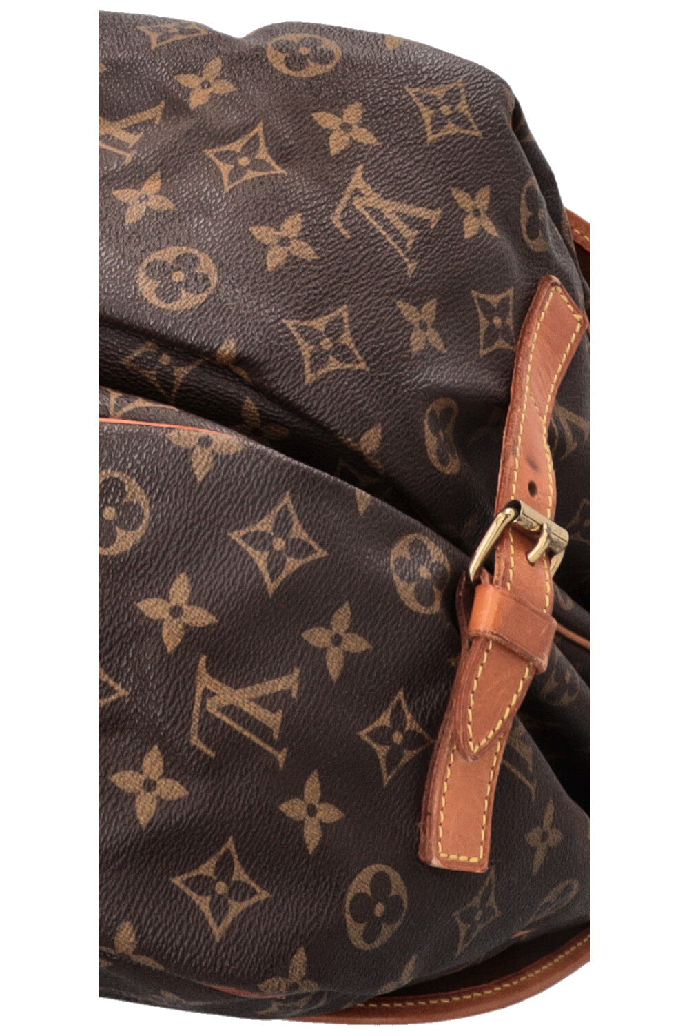 LOUIS VUITTON Saumur 35 Crossbody Bag MNG Canvas