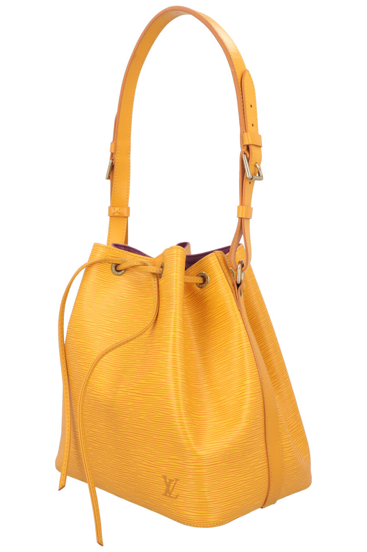 LOUIS VUITTON Petit Bag Noe Epi Yellow