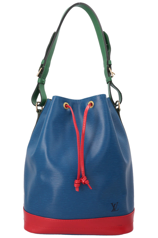 LOUIS VUITTON Grand Sac Noé Epi Tricolor Bleu Rouge Vert