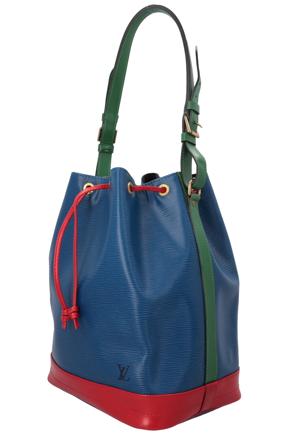 LOUIS VUITTON Grand Sac Noé Epi Tricolor Blue Red Green