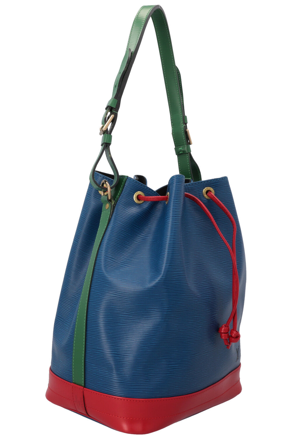 LOUIS VUITTON Grand Sac Noé Epi Tricolor Blue Red Green