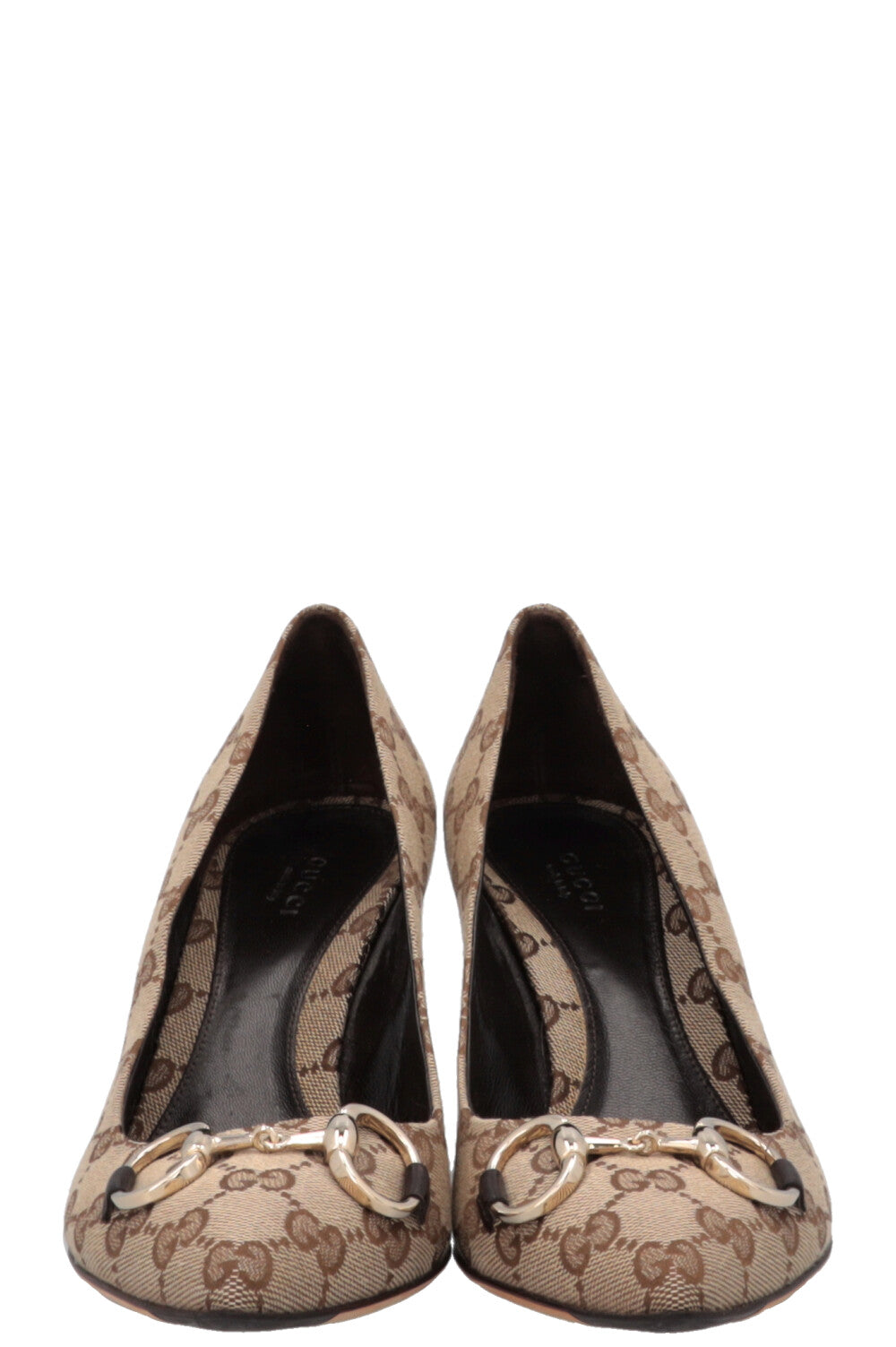 GUCCI Horsebit Heels Supreme Canvas