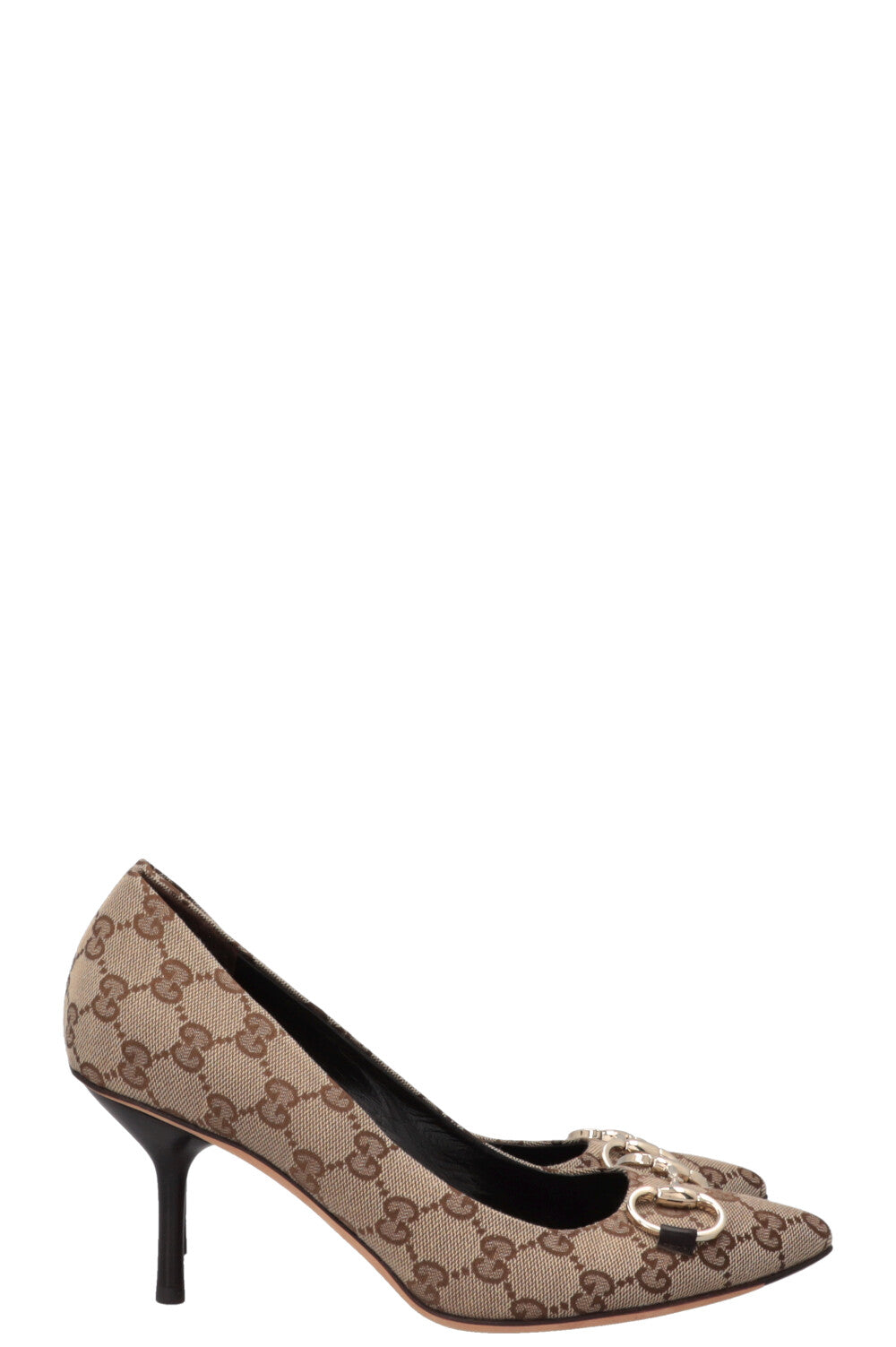 GUCCI Horsebit Heels Supreme Canvas