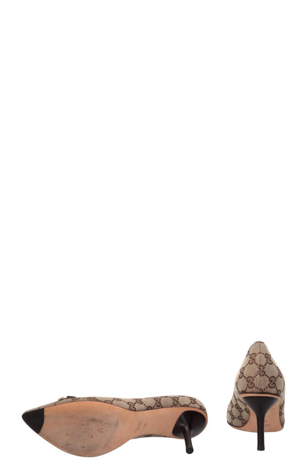 GUCCI Horsebit Heels Supreme Canvas