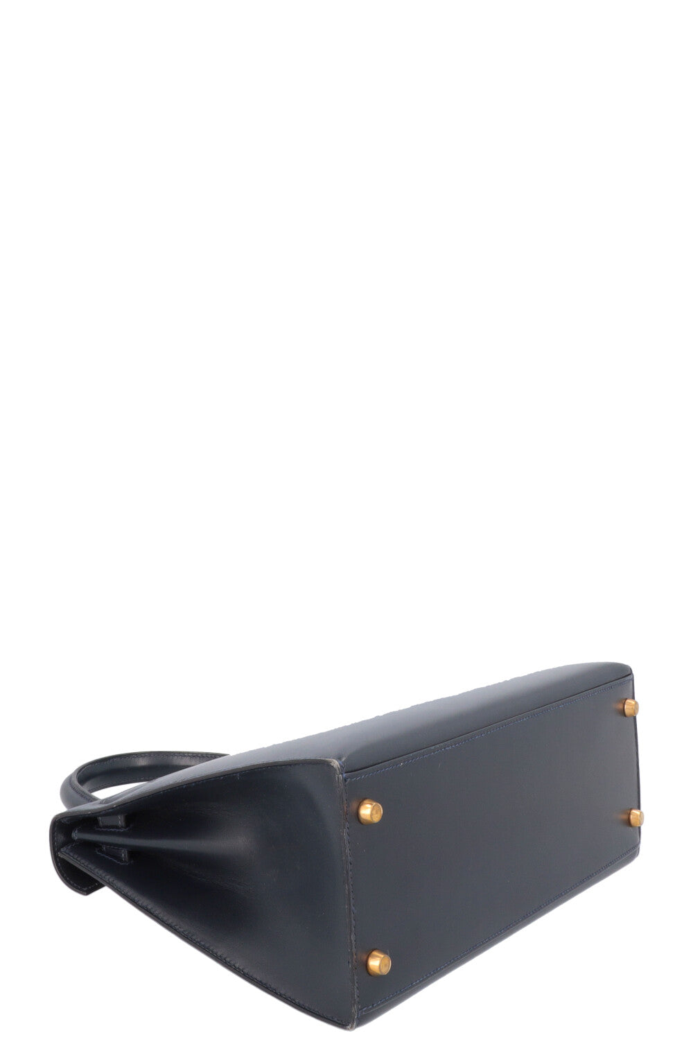 HERMÈS Kelly 28 Box Sellier Midnight Blue