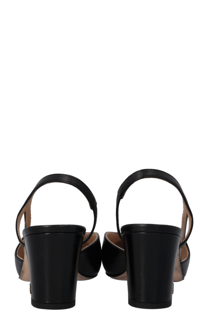 CHANEL Classic Slingback Heels Black
