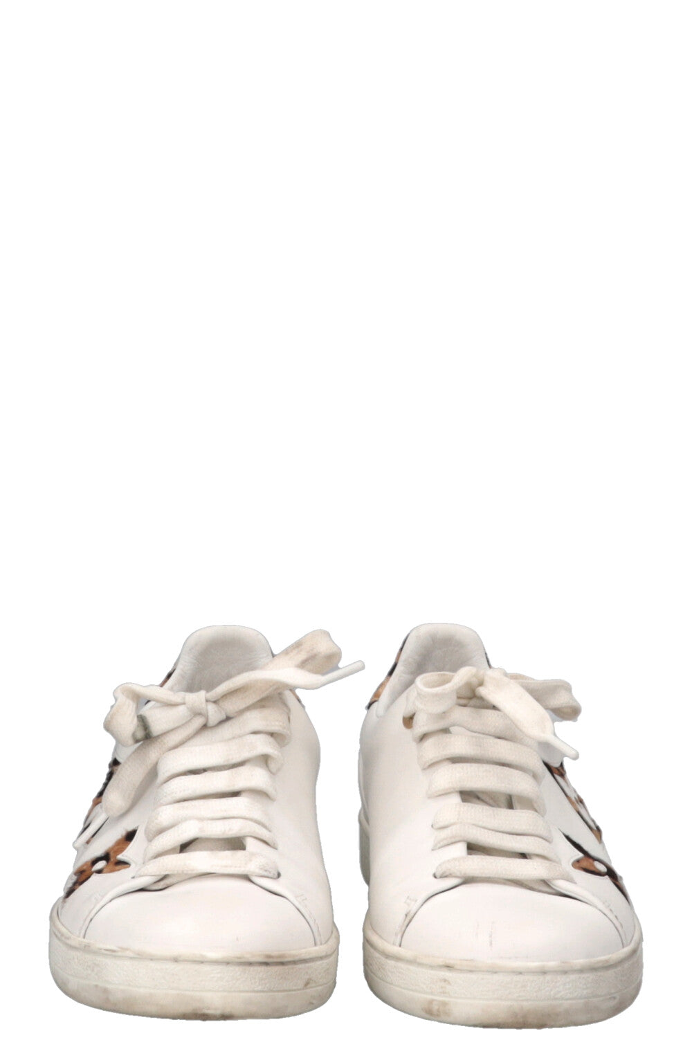 LOUIS VUITTON Cheetah Frontrow Sneakers White