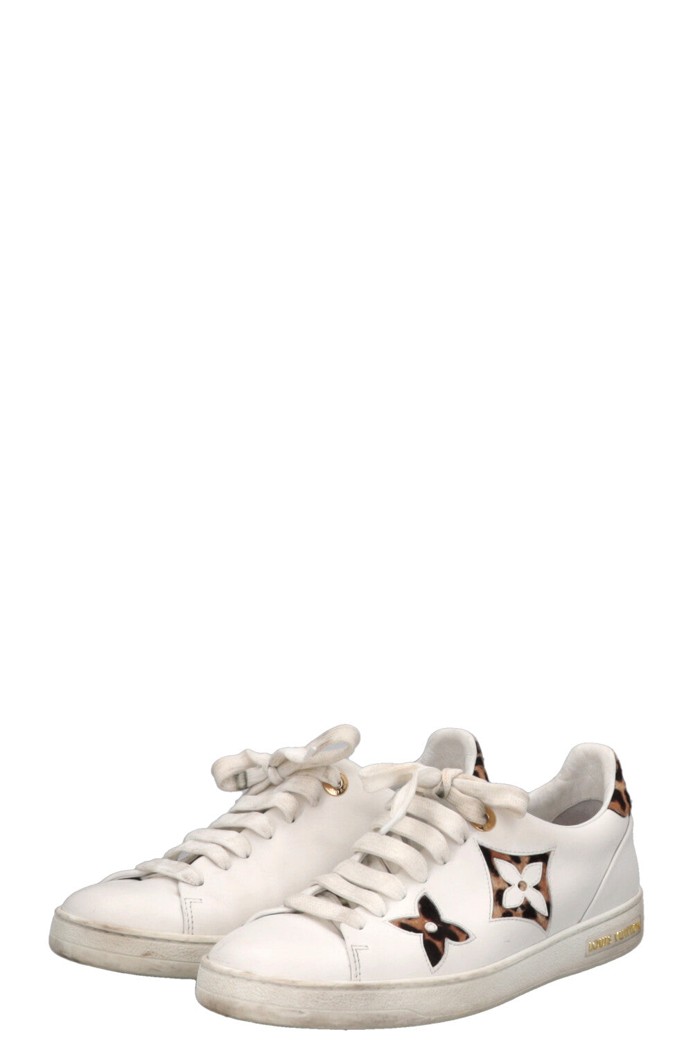 LOUIS VUITTON Cheetah Frontrow Sneakers White
