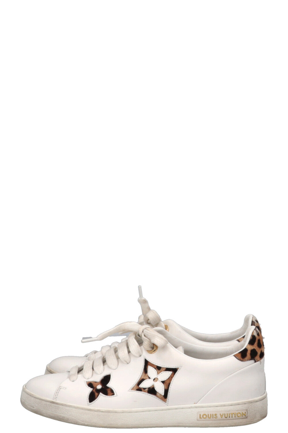 LOUIS VUITTON Cheetah Frontrow Sneakers White