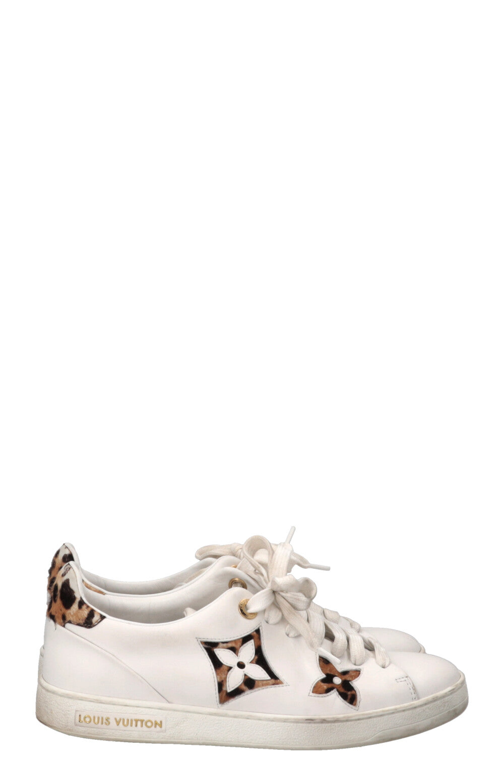LOUIS VUITTON Cheetah Frontrow Sneakers White