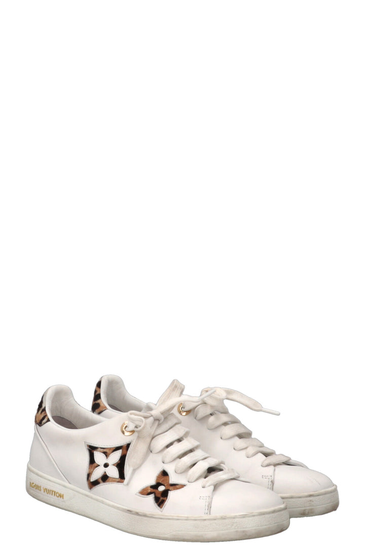 LOUIS VUITTON Cheetah Frontrow Sneakers White