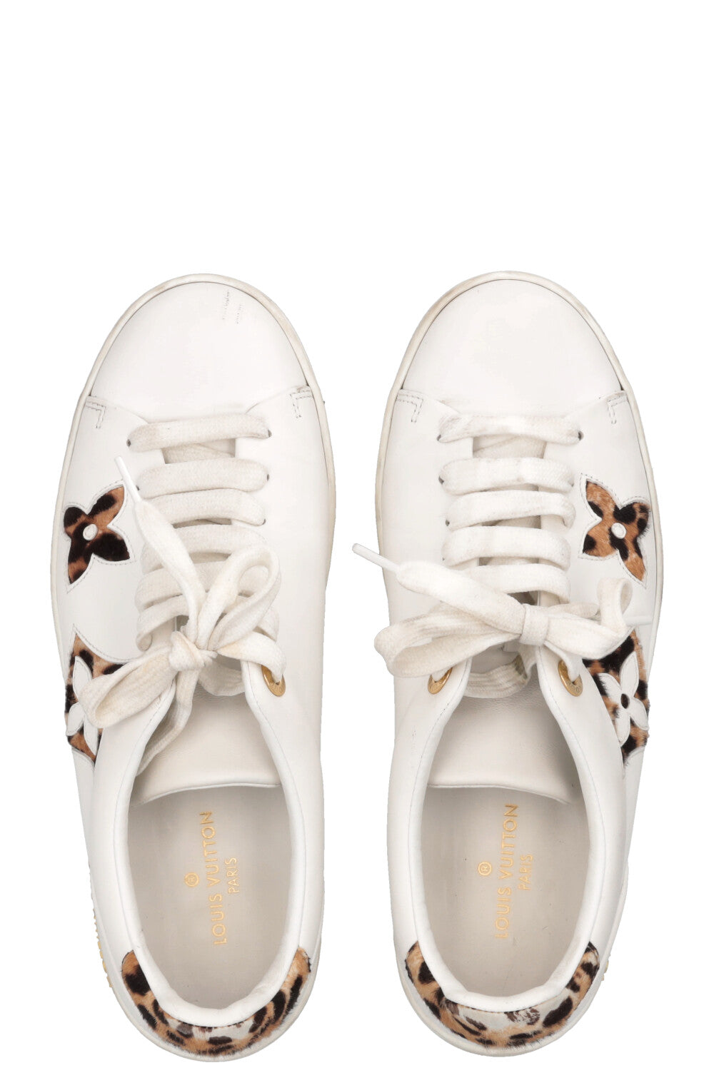 LOUIS VUITTON Cheetah Frontrow Sneakers White