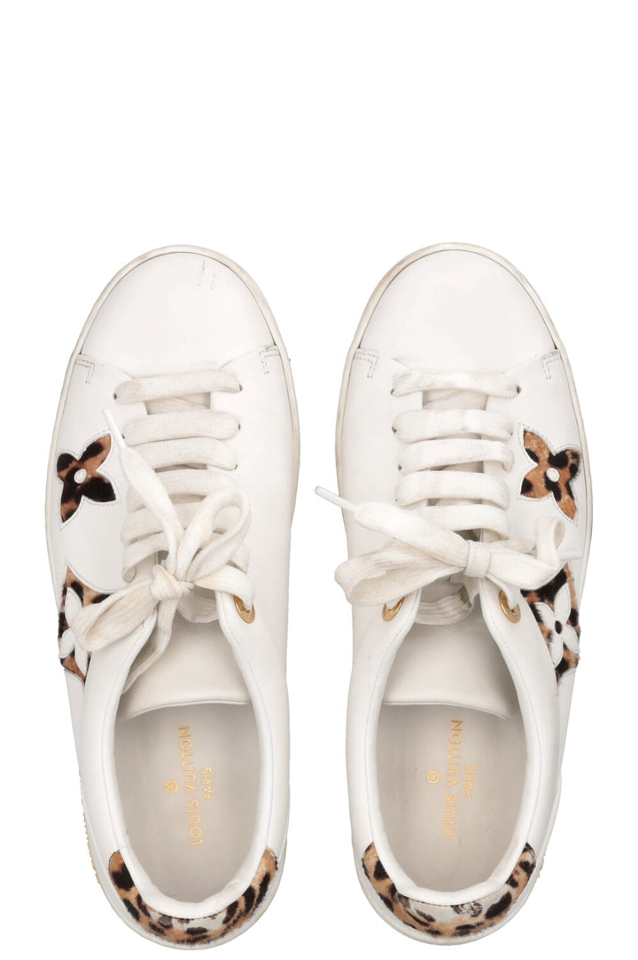 LOUIS VUITTON Cheetah Frontrow Sneakers White