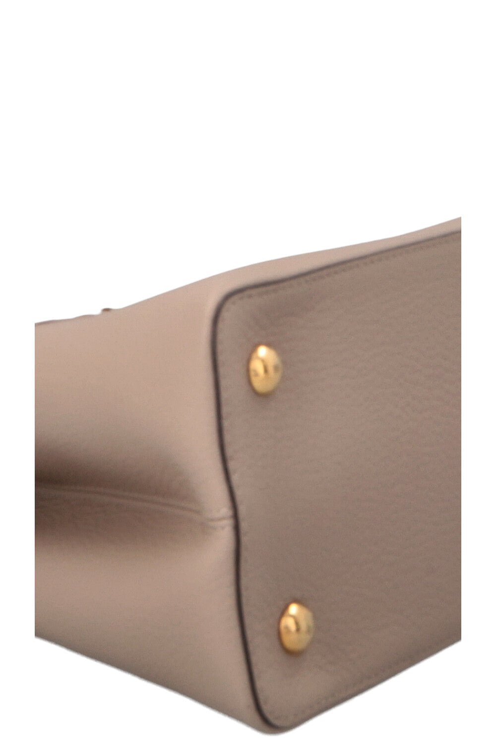 LOUIS VUITTON Capucines GM Python Top Handle Bag Taupe