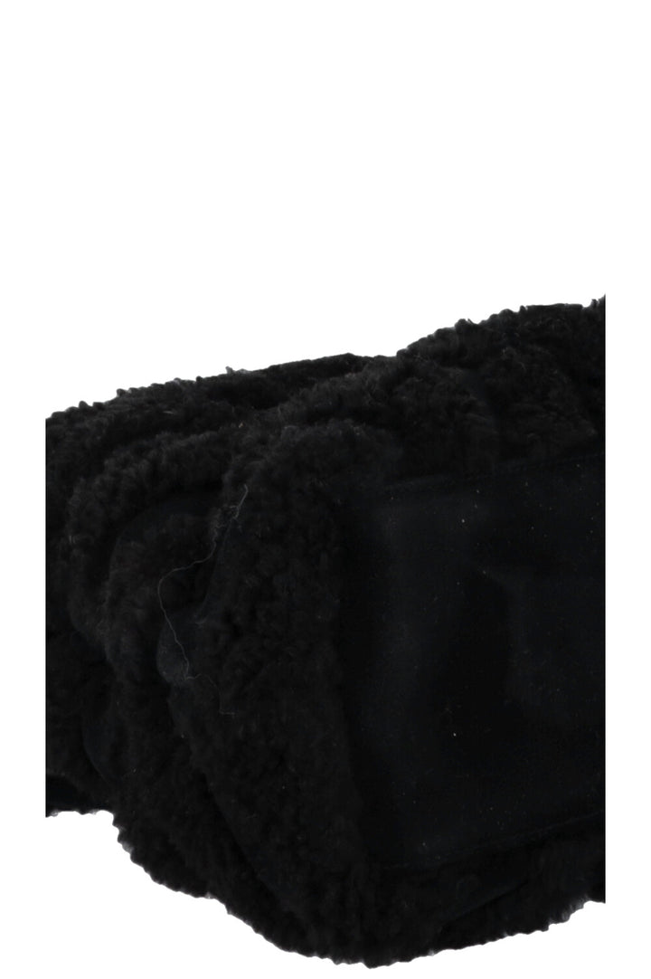 SAINT LAURENT Shearling Loulou Medium Black