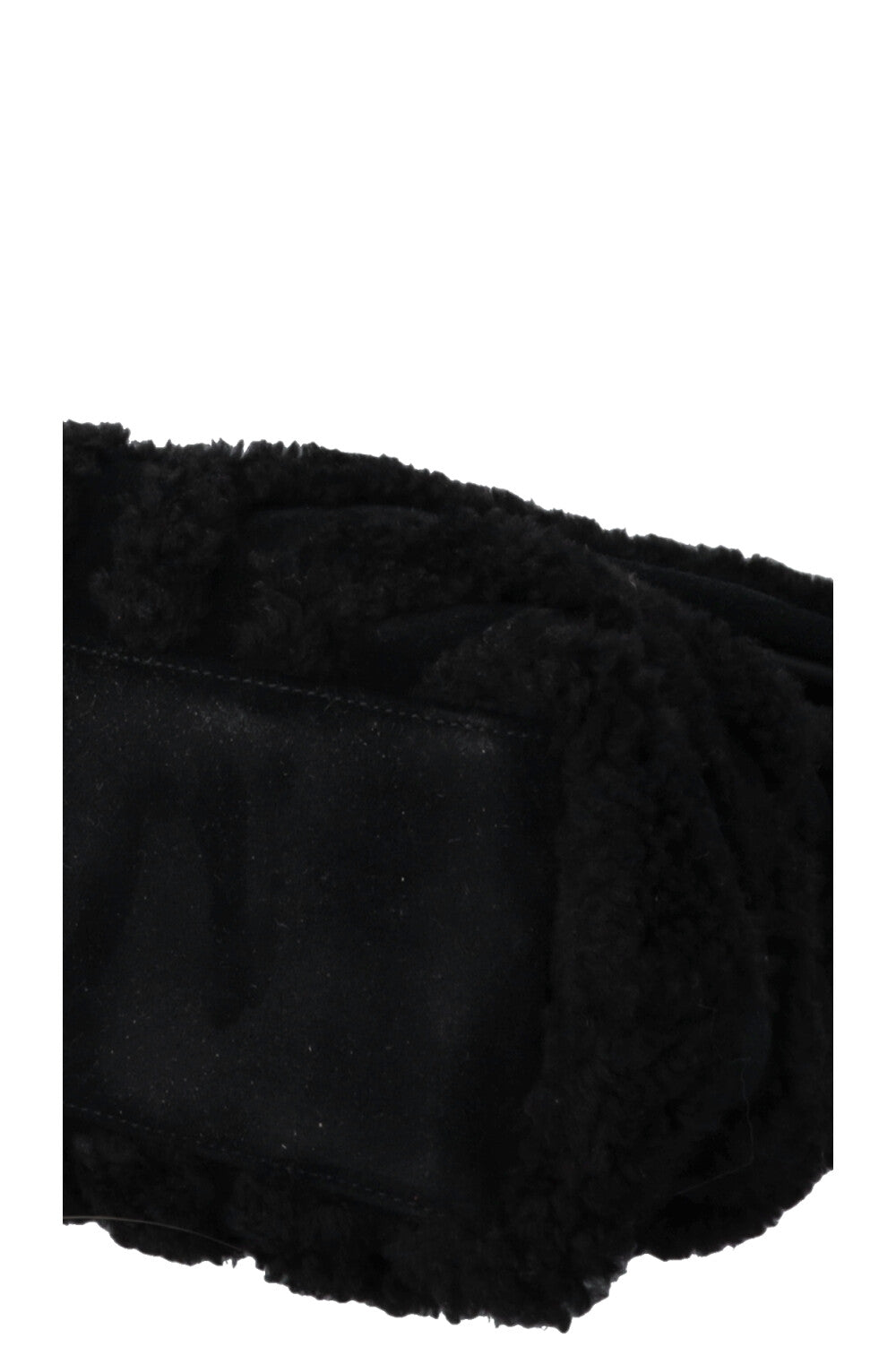 SAINT LAURENT Shearling Loulou Medium Black