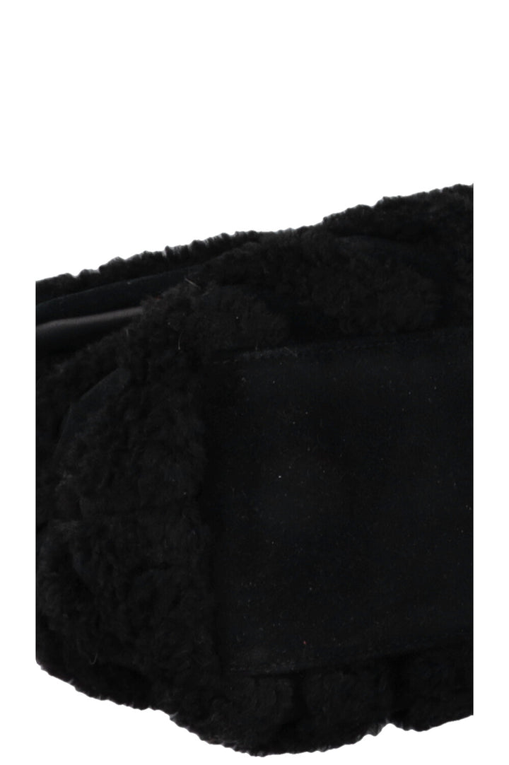 SAINT LAURENT Shearling Loulou Medium Black