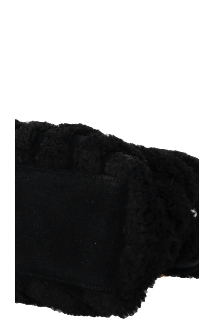 SAINT LAURENT Shearling Loulou Medium Black