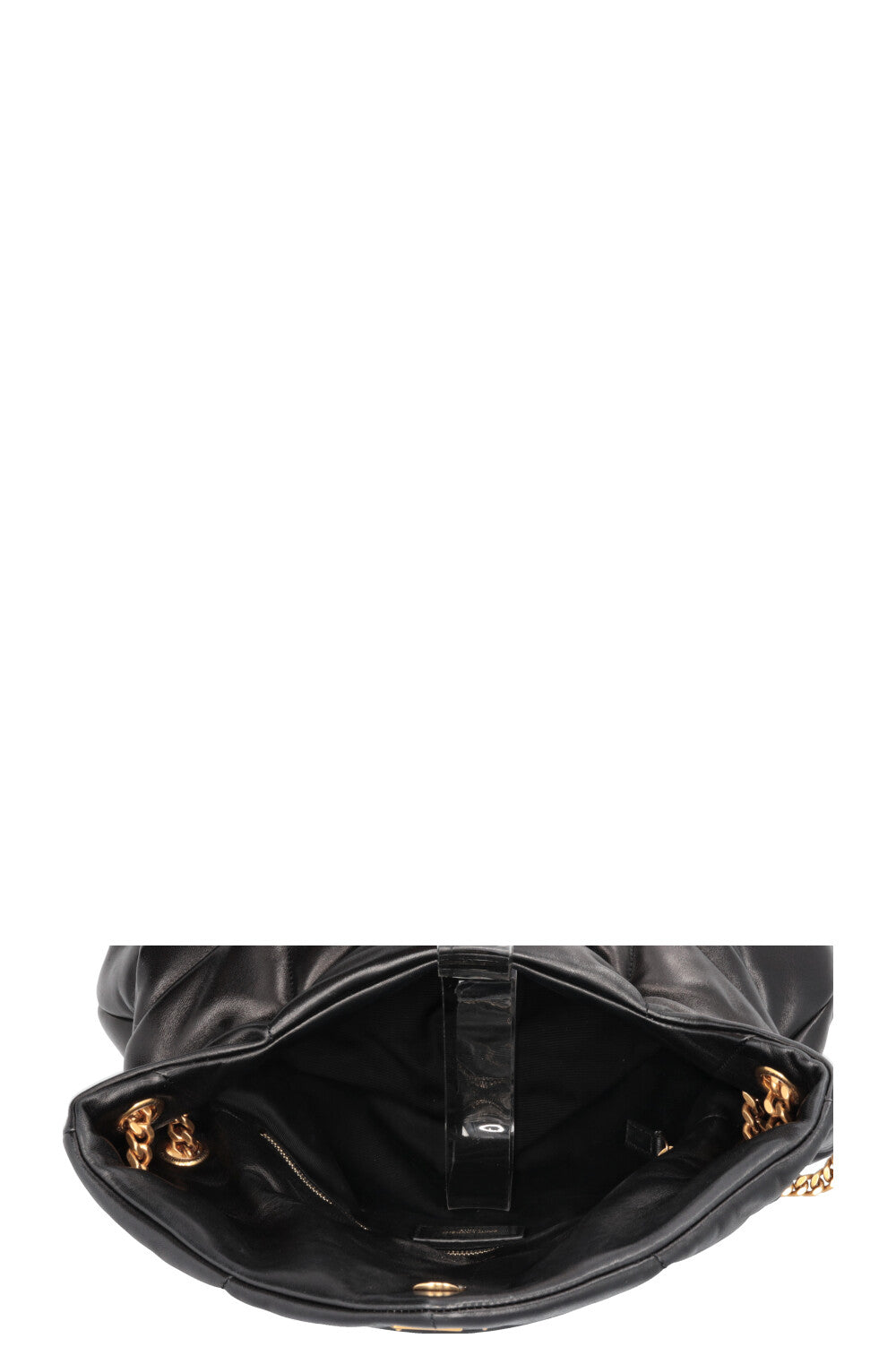 SAINT LAURENT Loulou Puffer Medium Bag Black