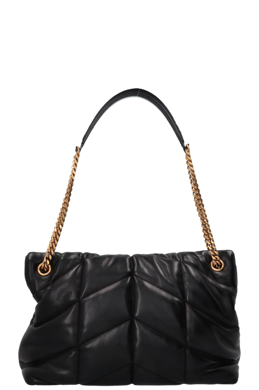 SAINT LAURENT Loulou Puffer Medium Bag Black