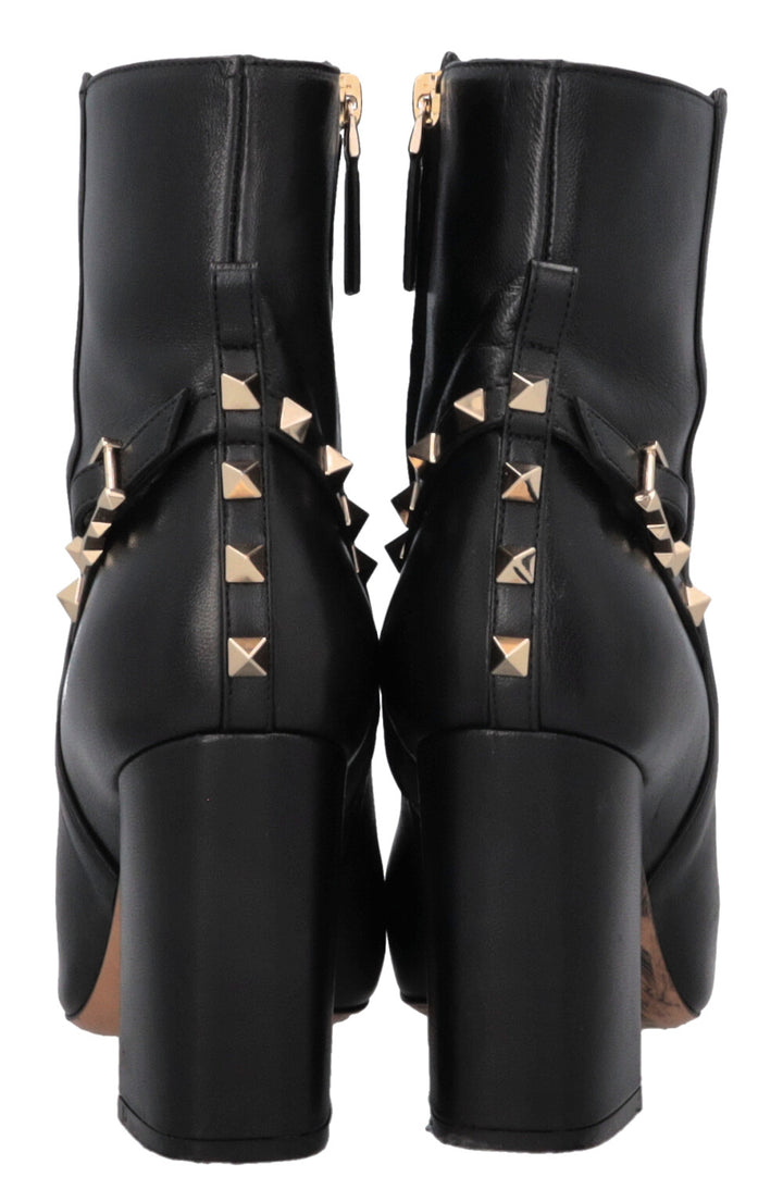 VALENTINO Rockstud Ankle Boots Black