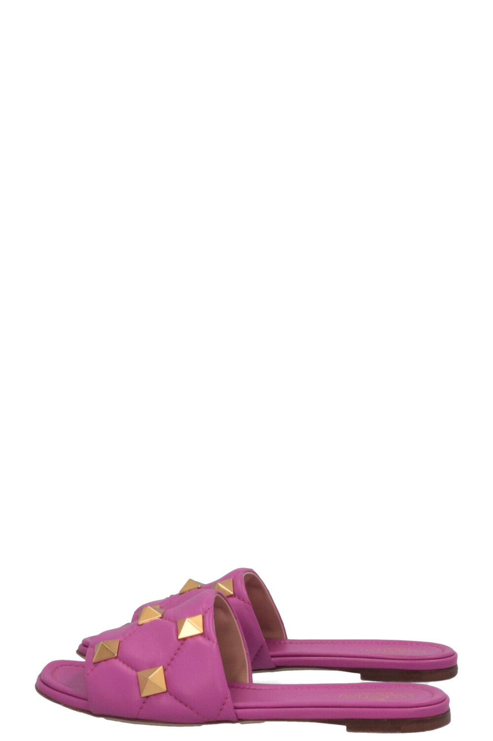 VALENTINO Roman Stud Slides Pink