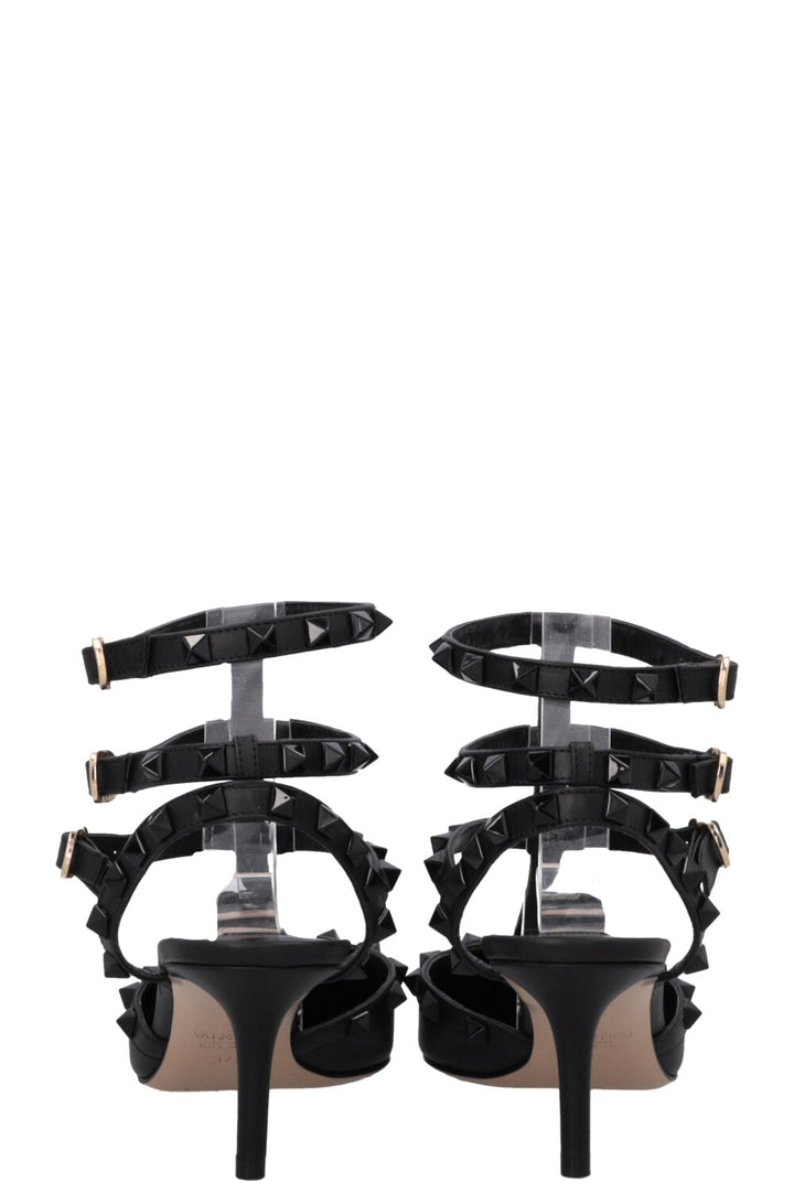 VALENTINO All Black Rockstud Heels
