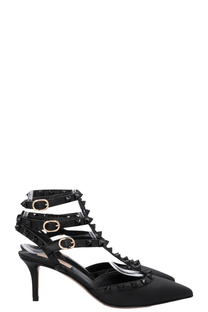 VALENTINO All Black Rockstud Heels